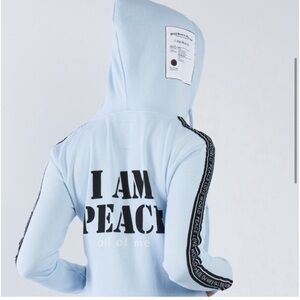 Peace Love World Zip Up Hoodie